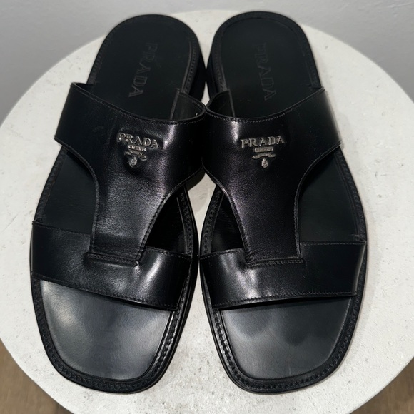 Prada ‘Jesus’ Leather Sandals - Picture 2 of 12